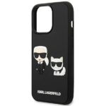 Karl Lagerfeld KLHCP13L3DRKCK iPhone 13 Pro / 13 6,1" black hardcase Karl&Choupette Ikonik 3D - imagine 6