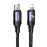 USAMS U71 USB-C to Lightning Cable 1.2m 20W PD Fast Charge black SJ521USB01 (US-SJ521)