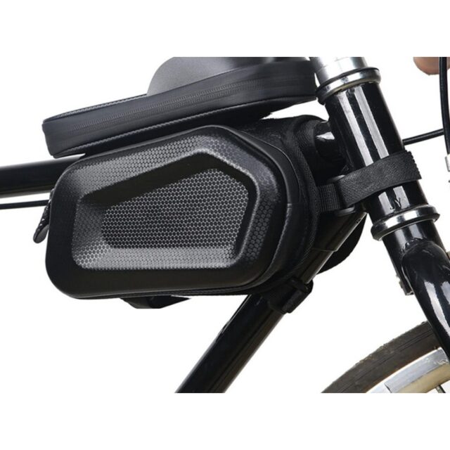 Extralink Bicycle Bag, Waterproof Frame Pannier with Phone Case - imagine 3