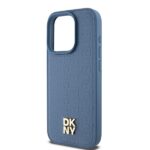 DKNY DKHMP15LPSHRPSB iPhone 15 Pro 6.1 inch blue hardcase Leather Monogram Pattern Metal Logo MagSaf - imagine 6