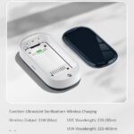 USAMS UV-C Sterilizer with 15W Wireless Charging white ZB151XDH01 (US-ZB151) - imagine 9