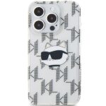 Karl Lagerfeld KLHCP15XHKLPCHT iPhone15 Pro Max 6.7" transparent hardcase IML Choupette Head & Monog - imagine 3