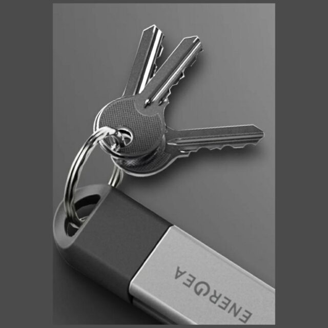 Kabel Energea Sheath Key 2w1 USB-C do    USB-C/USB-A 480Mbps 60W 15cm pomarańczowy - imagine 3