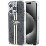 Guess GUHCP15XH4PSEGK iPhone 15 Pro Max 6.7" black hardcase IML 4G Gold Stripe