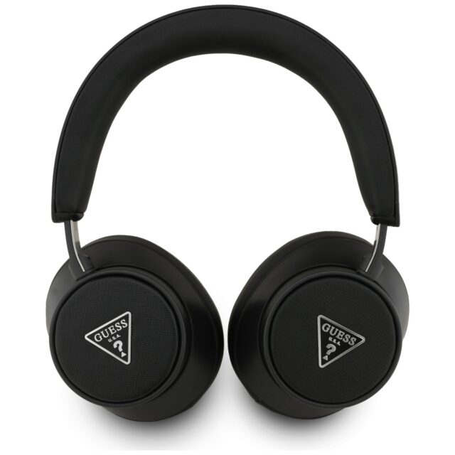 Over-ear headphones Guess Bluetooth ENC Saffiano Triangle Logo black - imagine 2