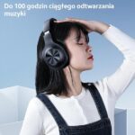 USAMS Bluetooth 5.0 Over-ear Headphones YX05 E-Join Series black TDLYEJ02 hard case, 1200mAh - imagine 2