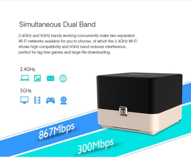 Totolink T10 | WiFi Router | AC1200, Dual Band, MU-MIMO, 3x RJ45 1000Mb/s, 1x USB - imagine 10