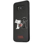 Karl Lagerfeld KLHCS8LCL1BK S8 Plus G955 hardcase black Choupette in love - imagine 2
