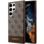 Guess GUHCS24LG4GLBR S24 Ultra S928 brown hardcase 4G Stripe Collection