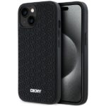 DKNY DKHCP15M3DRPWK iPhone 15 Plus / 14 Plus 6.7" black hardcase 3D Rubber Repeat Pattern