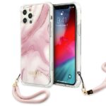 Guess GUHCP12MKSMAPI iPhone 12/12 Pro 6,1" pink hardcase Marble Collection