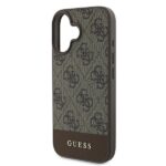 Guess GUHCP16MG4GLBR iPhone 16 Plus 6.7" brown hardcase 4G Bottom Stripe - imagine 6
