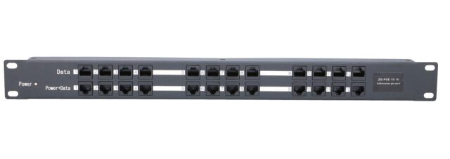 Extralink 12 Port | PoE Injector | 12x 100Mb/s RJ45, Rackmount - imagine 2