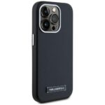 Case Karl Lagerfeld  FW Metal Plate MagSafe for iPhone 15 Pro black - imagine 4