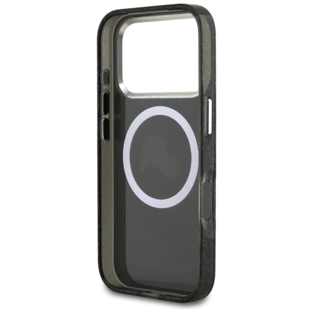 Case Karl Lagerfeld IML Glitter Karl &   Choupette Heads Logo MagSafe for iPhone 17 Pro black - imagine 7