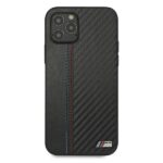BMW case BMHCP12LMCARBK iPhone 12 Pro Max 6.7" black hardcase M Collection PU Carbon Stripe - imagine 3