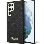 Guess GUHCS24LHGGSHK S24 Ultra S928 black hardcase Glitter Script