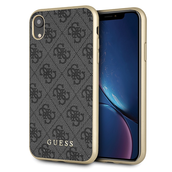 cps-3c1d0b0a194115b67b861b715d09e9e7-2025-12-06-12-32-04 Guess GUHCI61G4GG iPhone Xr grey hard case 4G Collection - imagine 1