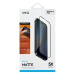 UNIQ Optix Matte iPhone 16 Pro 6.3" Matte Tempered Glass with Applicator - imagine 2