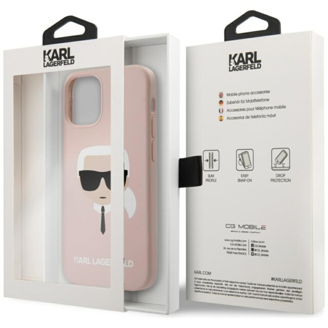 Karl Lagerfeld KLHCP12MSLKHLP iPhone 12/12 Pro 6,1" light pink hardcase Silicone Karl`s H - imagine 8