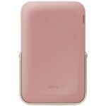 UNIQ Powerbank Hoveo 5000mAh USB-C 20W PD Fast charge Wireless Magnetic różowy/blush pink - imagine 2