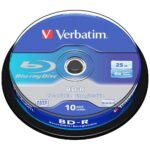Blu-ray Discs Verbatim 25GB 6X BD-R SL 10pcs white 43742