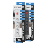Armac R5 | Power strip | anti-surge system, 5 sockets, 1,5m cable, black - imagine 3