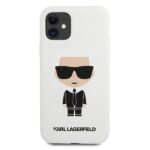 Karl Lagerfeld KLHCN61SLFKWH iPhone 11 6,1" / Xr hardcase white Silicone Iconic - imagine 5