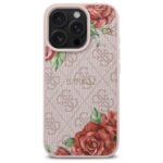 Guess GUHMP16XP4ROPEMCP iPhone 16 Pro Max 6.9" pink hardcase 4G Flowers Print MagSafe - imagine 3