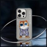 Nimmy case iPhone 16 Pro Max 6.9" gray Glasses Cool Cat - imagine 8