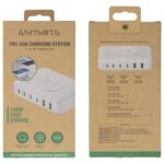 4smarts 7in1 100W Charging Station with Wireless Charging White 540570 - imagine 4