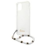Guess GUHCP12LKPSWH iPhone 12 Pro Max 6,7" Transparent hardcase White Pearl - imagine 6
