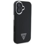 Guess GUHMP16SPGTSPSK iPhone 16 6.1" black hardcase Grained Triangle MagSafe - imagine 4