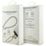 Cable Guess CBDY 4G Charm USB-C/USB-C 150cm beige - imagine 4