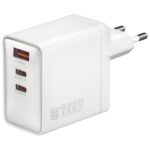 Wall Charger 4smarts Pocket GaN 100W 2xUSB-C + USB-A white