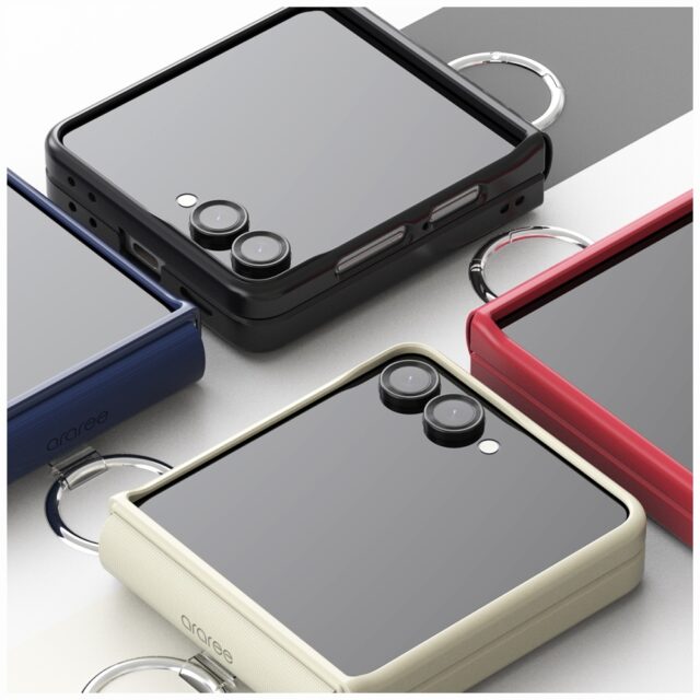 Case Araree Aero Flex R East-Grip Ring  for Samsung Galaxy Z Flip7 pink - imagine 8