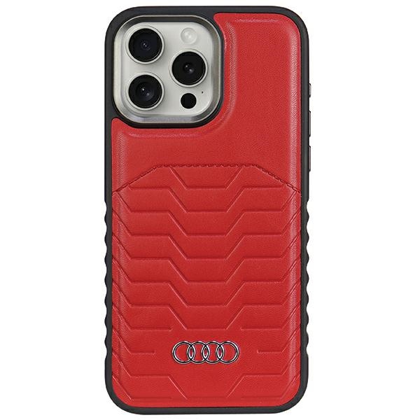cps-3c8d81bb44e09441580cef15d83db790-2025-12-05-21-06-02 Audi Synthetic Leather MagSafe iPhone 14 Pro 6.1" red hardcase AU-TPUPCMIP14P-GT/D3-RD - imagine 1