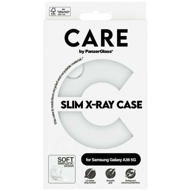 CARE by PanzerGlass Fashion X-Ray Case for Samsung Galaxy A36 5G Transparent - imagine 4