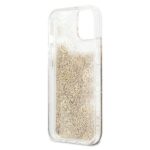 Guess GUHCP13SLGPEGO iPhone 13 mini 5,4" gold hardcase Peony Liquid Glitter - imagine 6