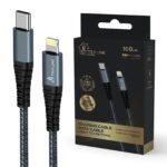 USB-C to Lightning Cable Extralink Smart Life Black, 100cm