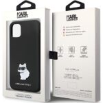 Karl Lagerfeld KLHCN61SMHCNPK iPhone 11/ Xr 6.1" black hardcase Silicone C Metal Pin - imagine 8
