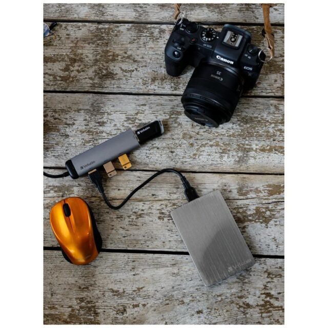 Verbatim USB-C Hub Adapter - 4xUSB-A 3.2 aluminum 49147 - imagine 6