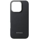 Case PITAKA Ultra-Slim MagSafe for iPhone 16 Pro black grey - imagine 4