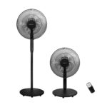Emerio FN-126821 Black | Standing Fan | 40cm, 3 speed settings - imagine 2
