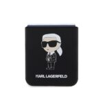Karl Lagerfeld KLHCZF5SNIKBCK Z Flip5hardcase black Silicone Ikonik - imagine 5