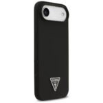 Case Guess Silicone Triangle Logo MagSafe for iPhone 17 Air black - imagine 4
