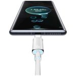 Cable USAMS Cloud Series US-SJ658 6A USB-A to USB-C 1.2m pink - imagine 6