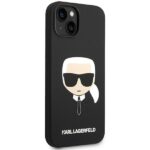 Karl Lagerfeld KLHMP14MSLKHBK iPhone 14 Plus / 15 Plus 6,7" hardcase black Silicone Karl`s Hea - imagine 4