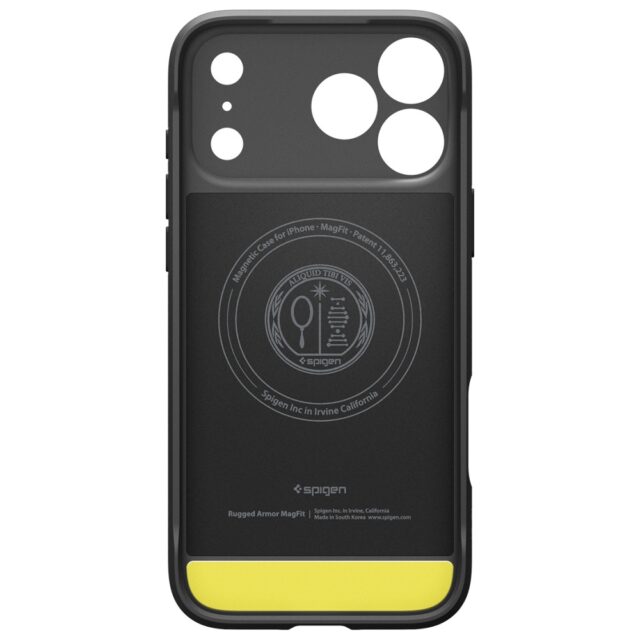 Spigen Rugged Armor Mag MagSafe Case for iPhone 17 Pro Max Black - imagine 3