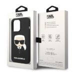Karl Lagerfeld KLHCP14XSLKHBK iPhone 14 Pro Max 6,7" hardcase black Silicone Karl`s Head - imagine 8